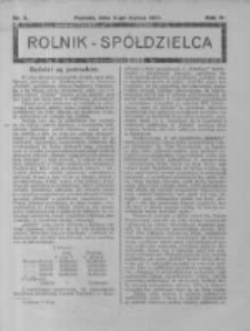 Rolnik Sp&oacute;łdzielca. 1927.03.06 R.4 nr5