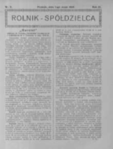 Rolnik Spółdzielca. 1927.05.01 R.4 nr9