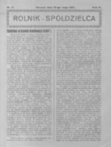 Rolnik Sp&oacute;łdzielca. 1927.05.29 R.4 nr11