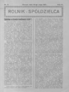 Rolnik Spółdzielca. 1927.05.29 R.4 nr11