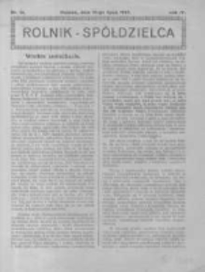 Rolnik Spółdzielca. 1927.07.10 R.4 nr14
