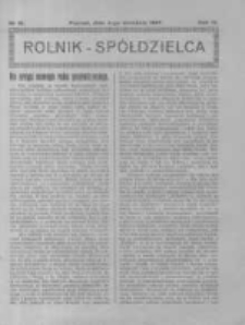 Rolnik Sp&oacute;łdzielca. 1927.09.04 R.4 nr18