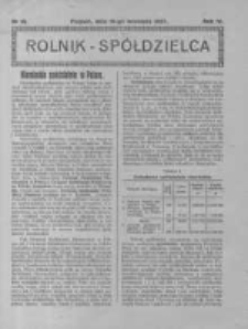 Rolnik Sp&oacute;łdzielca. 1927.09.18 R.4 nr19