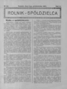 Rolnik Spółdzielca. 1927.10.02 R.4 nr20