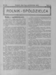 Rolnik Sp&oacute;łdzielca. 1927.10.02 R.4 nr20