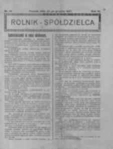 Rolnik Sp&oacute;łdzielca. 1927.12.25 R.4 nr26