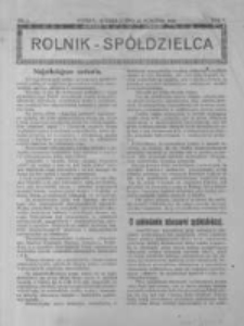 Rolnik Sp&oacute;łdzielca. 1928.01.22 R.5 nr2