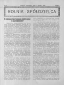 Rolnik Spółdzielca. 1928.03.18 R.5 nr6