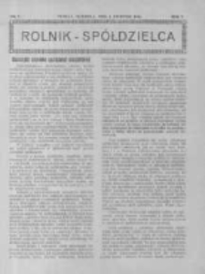 Rolnik Sp&oacute;łdzielca. 1928.04.01 R.5 nr7