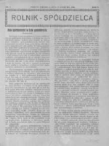 Rolnik Spółdzielca. 1928.04.15 R.5 nr8
