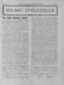 Rolnik Sp&oacute;łdzielca. 1928.07.22 R.5 nr15