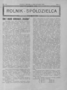 Rolnik Spółdzielca. 1928.07.22 R.5 nr15