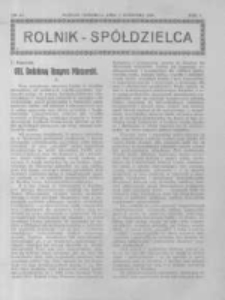 Rolnik Sp&oacute;łdzielca. 1928.09.02 R.5 nr18
