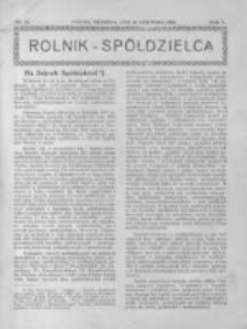 Rolnik Spółdzielca. 1928.11.25 R.5 nr24