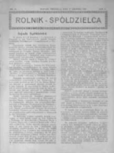 Rolnik Sp&oacute;łdzielca. 1928.12.09 R.5 nr25