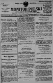 Monitor Polski. Dziennik Urzędowy Rzeczypospolitej Polskiej. 1930.05.06 R.13 nr104