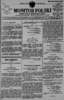 Monitor Polski. Dziennik Urzędowy Rzeczypospolitej Polskiej. 1930.05.14 R.13 nr111