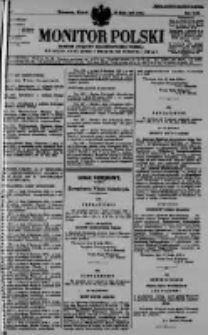 Monitor Polski. Dziennik Urzędowy Rzeczypospolitej Polskiej. 1930.05.20 R.13 nr116