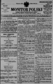 Monitor Polski. Dziennik Urzędowy Rzeczypospolitej Polskiej. 1930.05.30 R.13 nr124