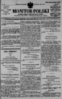 Monitor Polski. Dziennik Urzędowy Rzeczypospolitej Polskiej. 1930.06.23 R.13 nr142