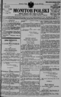 Monitor Polski. Dziennik Urzędowy Rzeczypospolitej Polskiej. 1930.07.19 R.13 nr165