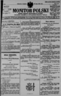 Monitor Polski. Dziennik Urzędowy Rzeczypospolitej Polskiej. 1930.07.24 R.13 nr169
