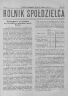 Rolnik Sp&oacute;łdzielca. 1929.03.10 R.6 nr5