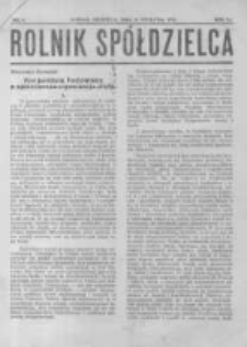 Rolnik Spółdzielca. 1929.04.21 R.6 nr8