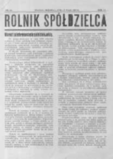 Rolnik Spółdzielca. 1929.05.19 R.6 nr10