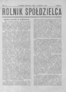 Rolnik Spółdzielca. 1929.06.02 R.6 nr11
