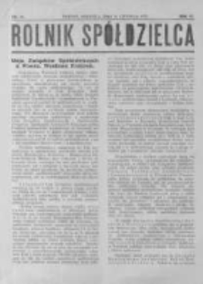 Rolnik Spółdzielca. 1929.06.16 R.6 nr12