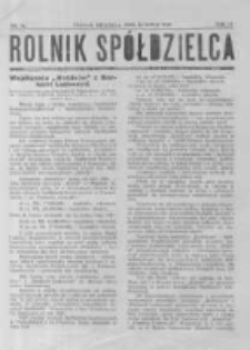 Rolnik Spółdzielca. 1929.07.14 R.6 nr14