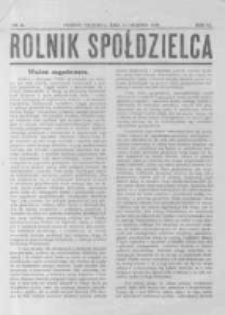 Rolnik Sp&oacute;łdzielca. 1929.08.11 R.6 nr16