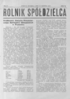 Rolnik Spółdzielca. 1929.08.25 R.6 nr17