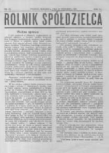 Rolnik Spółdzielca. 1929.09.22 R.6 nr19