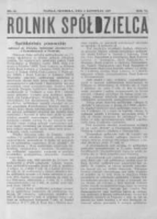 Rolnik Sp&oacute;łdzielca. 1929.11.03 R.6 nr22