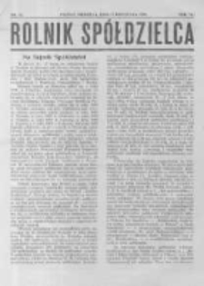 Rolnik Sp&oacute;łdzielca. 1929.11.17 R.6 nr23