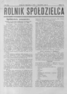Rolnik Spółdzielca. 1929.12.01 R.6 nr24