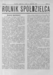 Rolnik Spółdzielca. 1929.12.15 R.6 nr25