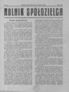 Rolnik Sp&oacute;łdzielca. 1930.03.16 R.7 nr6