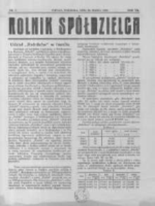 Rolnik Sp&oacute;łdzielca. 1930.03.30 R.7 nr7