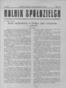 Rolnik Spółdzielca. 1930.06.22 R.7 nr13