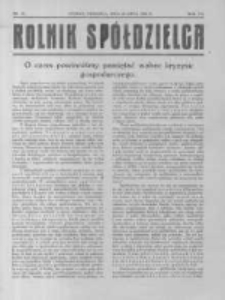 Rolnik Spółdzielca. 1930.07.20 R.7 nr15