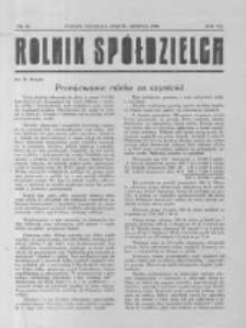 Rolnik Sp&oacute;łdzielca. 1930.08.31 R.7 nr18