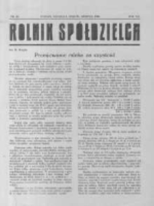 Rolnik Spółdzielca. 1930.08.31 R.7 nr18