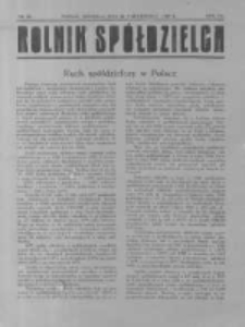 Rolnik Sp&oacute;łdzielca. 1930.10.26 R.7 nr22