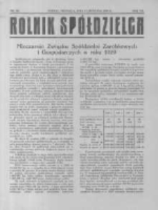 Rolnik Spółdzielca. 1930.11.09 R.7 nr23