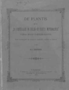 De plantis quae in "Capitulari de villis et curtis imperialibus" Caroli Magni commemorantur: jako materyjał do historyi hodowli roślin w Polsce