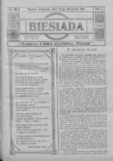 Biesiada: bezpłatny dodatek tygodniowy "Postępu" 1914.11.22 R.2 Nr40