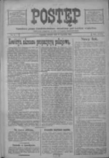 Postęp: narodowe pismo katolicko-ludowe niezależne pod każdym względem 1917.01.02 R.28 Nr1
